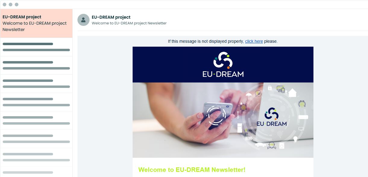 Project Newsletter #1 DEC 2024 - EU Dream